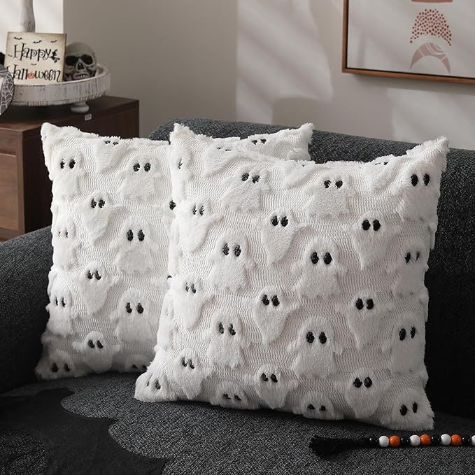 Halloween Ghost Pattern Cushion Cover