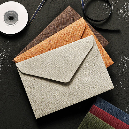 Vintage Linen Texture Envelopes