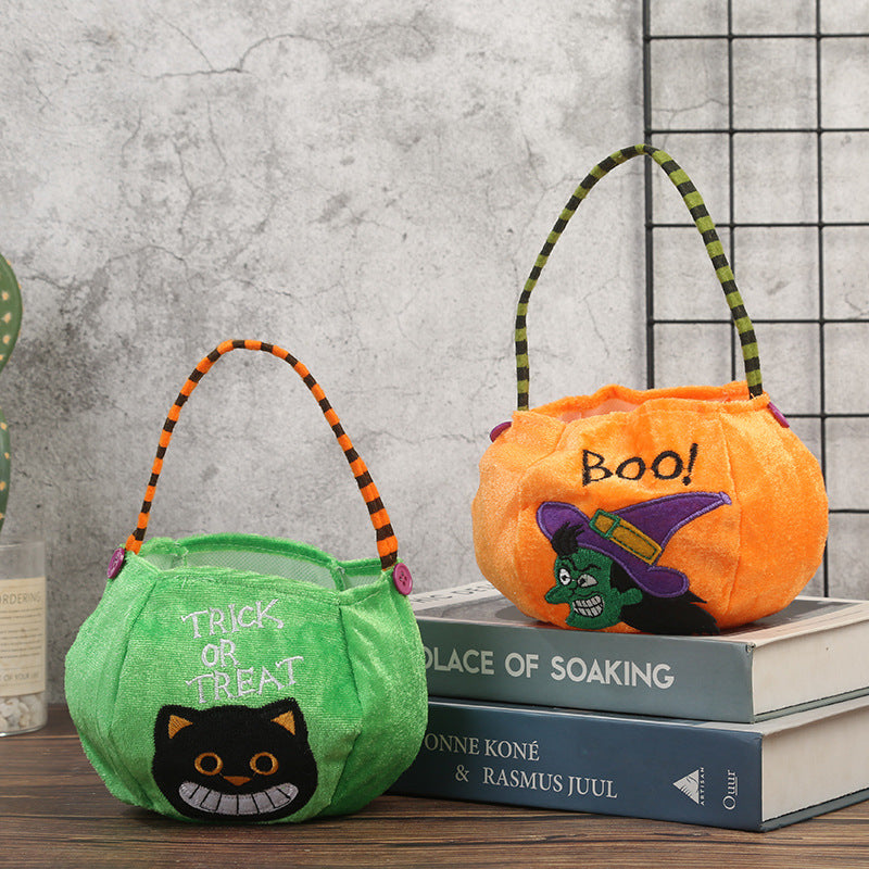 Halloween Themed Plush Trick-or-Treat Bags