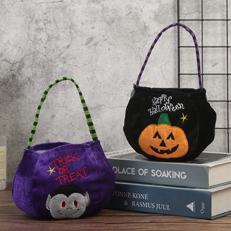 Halloween Themed Plush Trick-or-Treat Bags