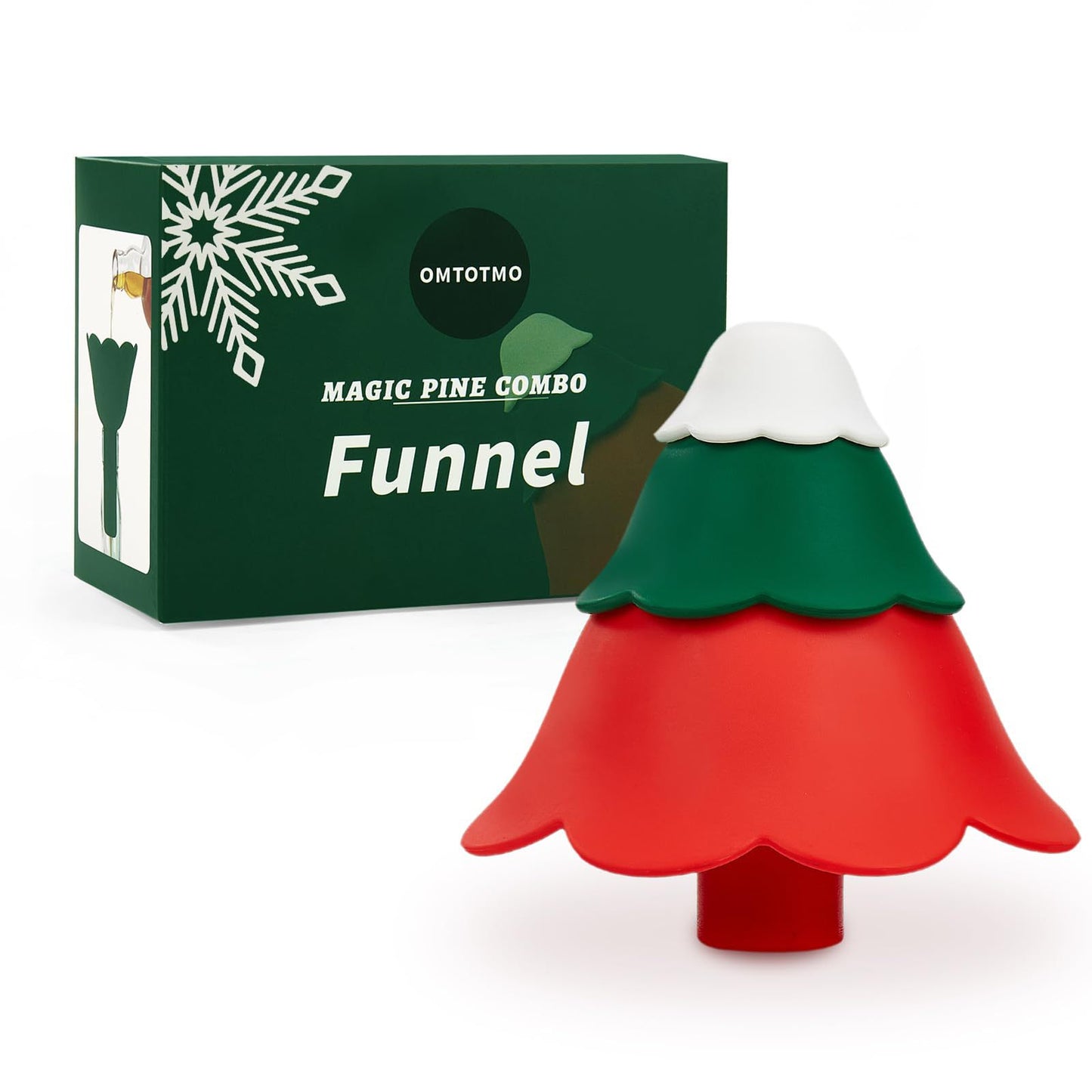 Christmas Tree Silicone Funnel Set