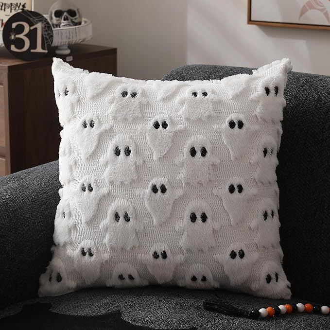 Halloween Ghost Pattern Cushion Cover