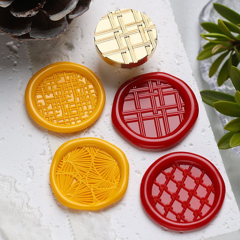 Textured Brass Wax Seal Stamp Heads