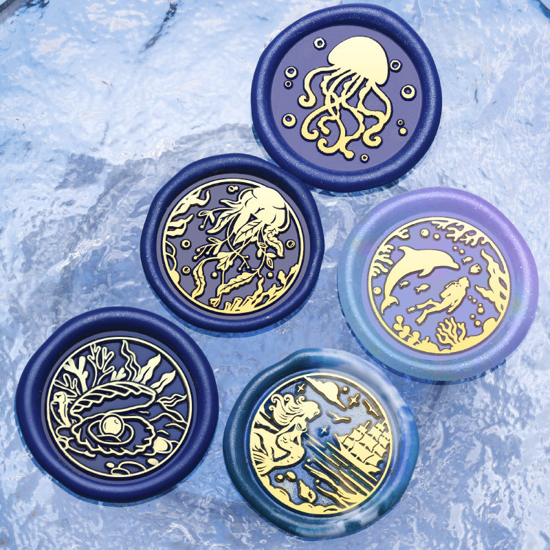 Ocean Series Wax Seal Brass Heads