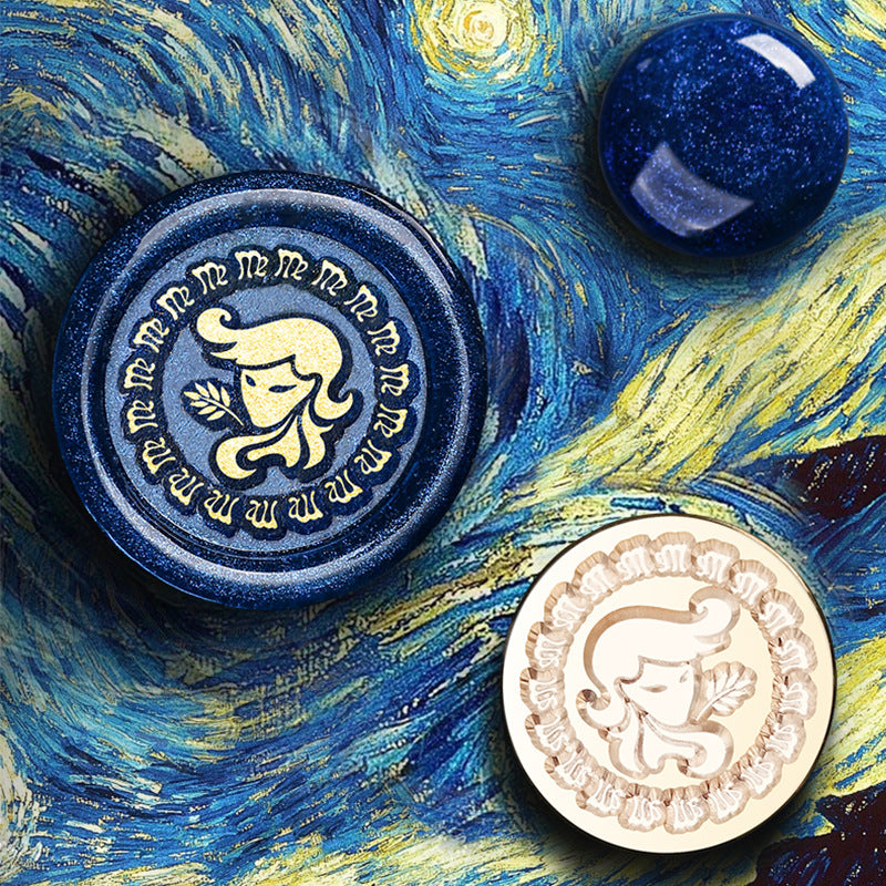 1.5cm Mini Zodiac Series Wax Seal Brass Heads