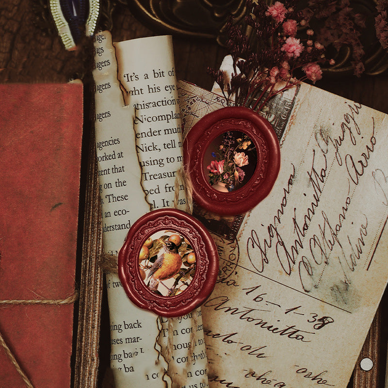 Vintage Photo Frame Wax Seal Stamp Heads