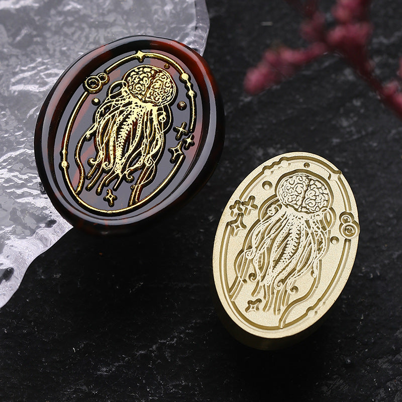 Gothic Series Engraved Wax Seal Stamps Brass Heads