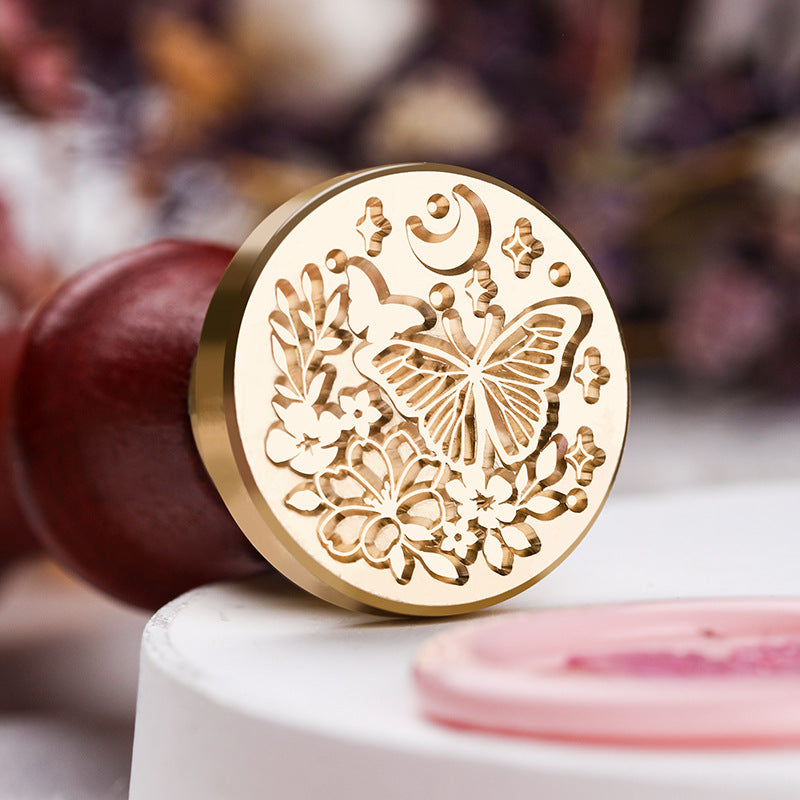 Floral Brass Wax Seal Stamp Heads