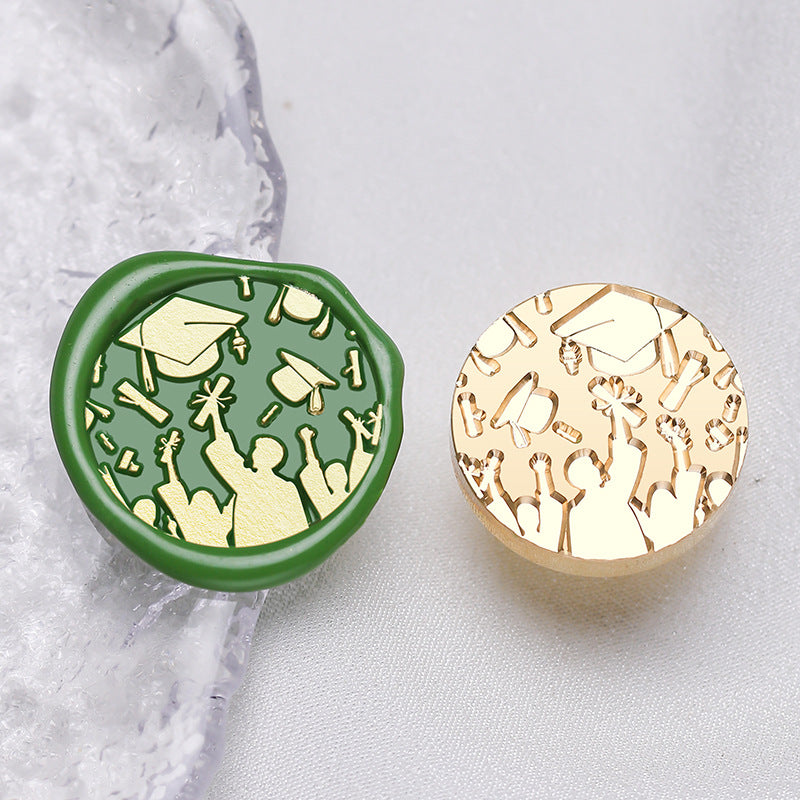 Graduation Season Brass Wax Seal Head