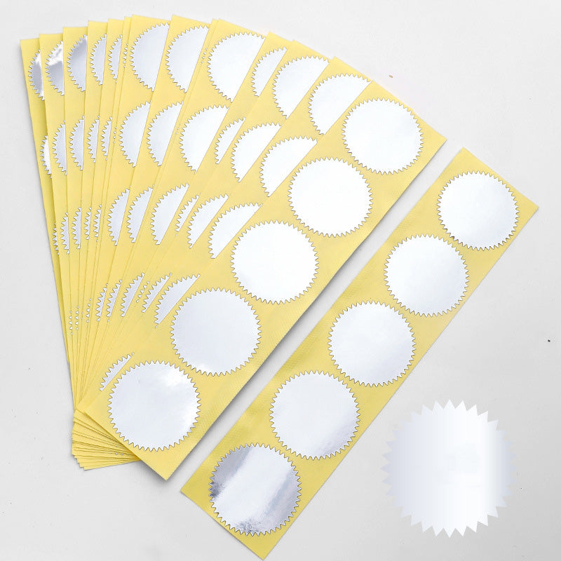 45mm Round Metallic Gear Stickers