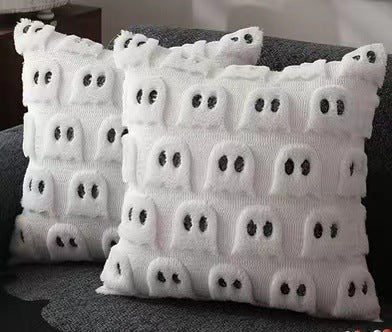 Halloween Ghost Pattern Cushion Cover