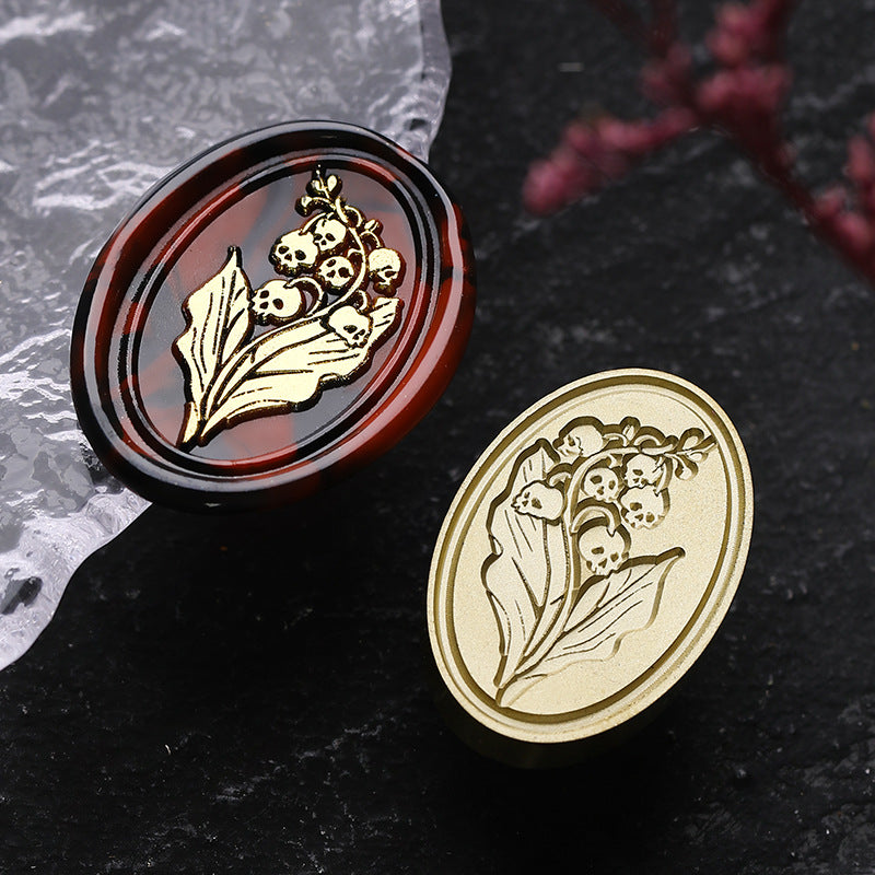 Gothic Series Engraved Wax Seal Stamps Brass Heads