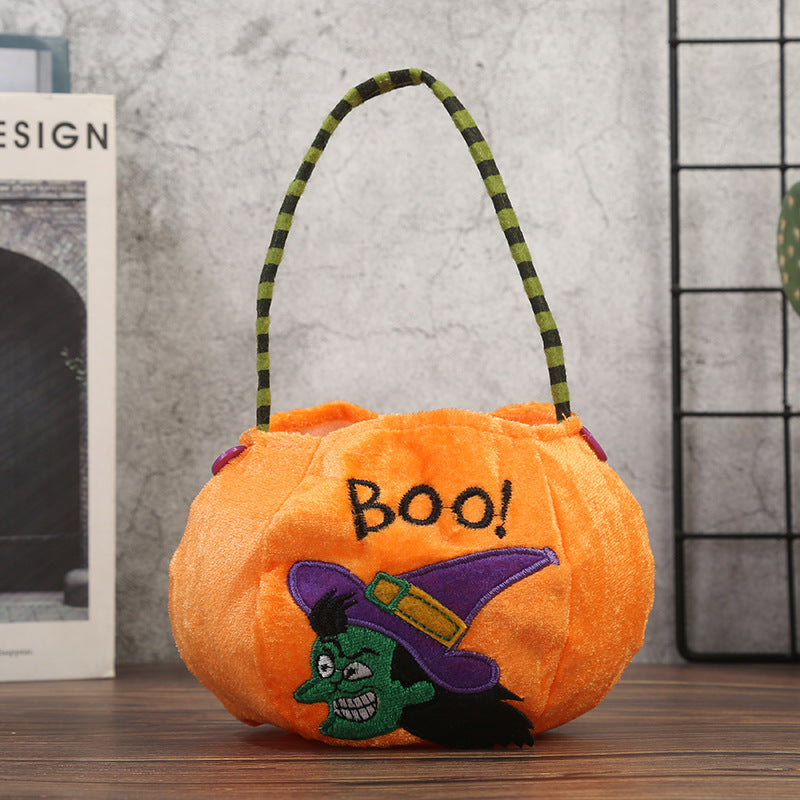 Halloween Themed Plush Trick-or-Treat Bags