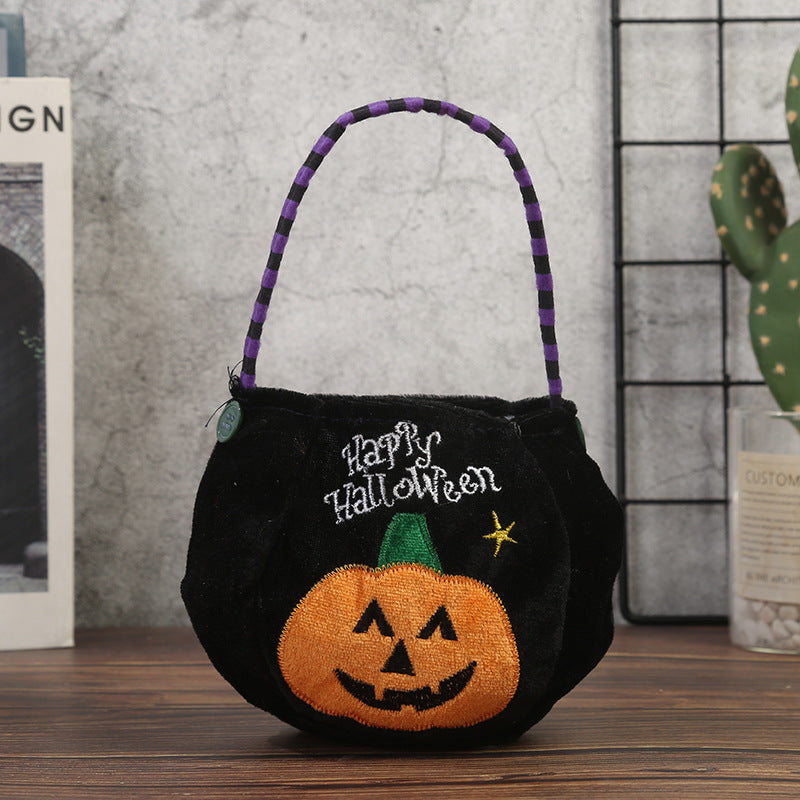 Halloween Themed Plush Trick-or-Treat Bags