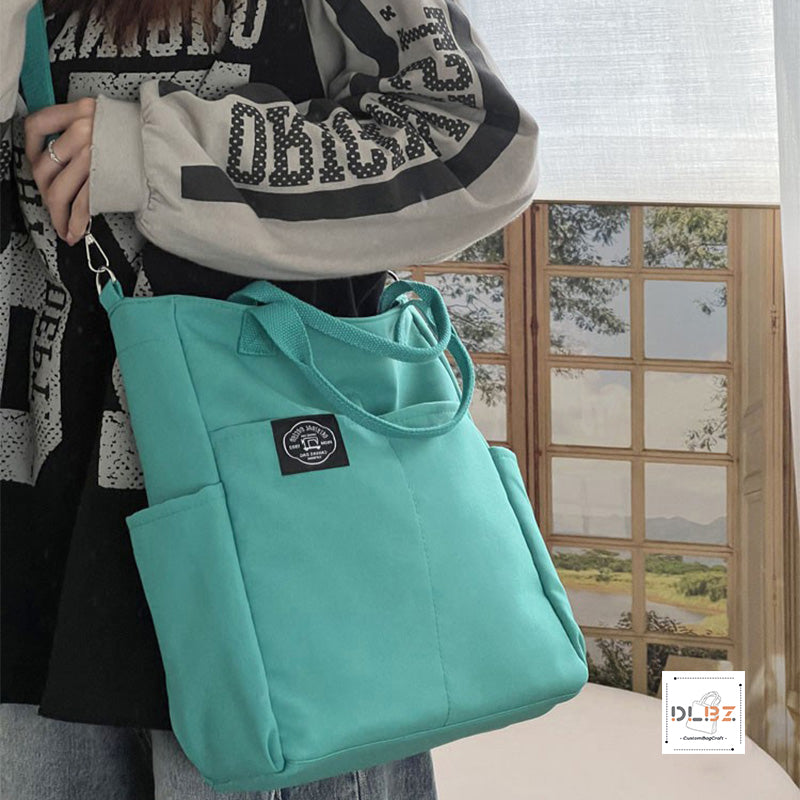 New Zipper Multi-Pocket Casual Single-Shoulder Crossbody Tote Bag