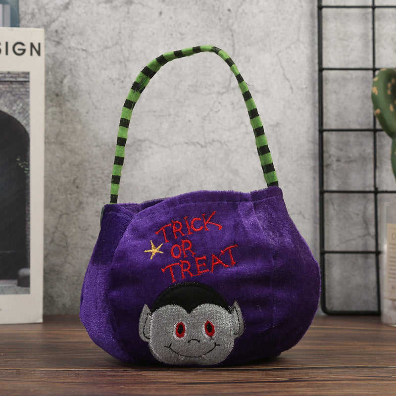 Halloween Themed Plush Trick-or-Treat Bags