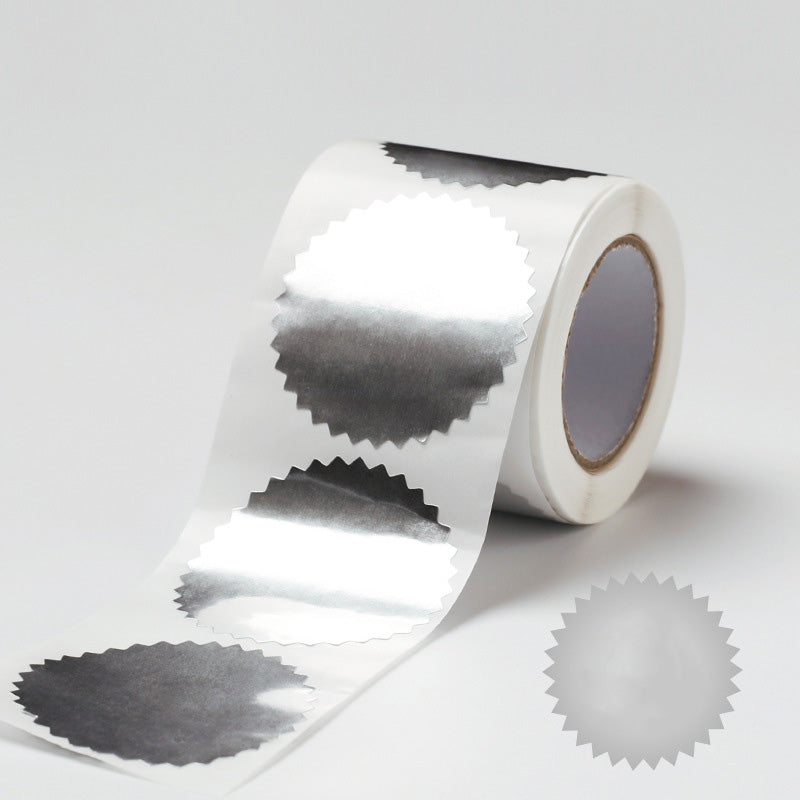 45mm Round Metallic Gear Stickers