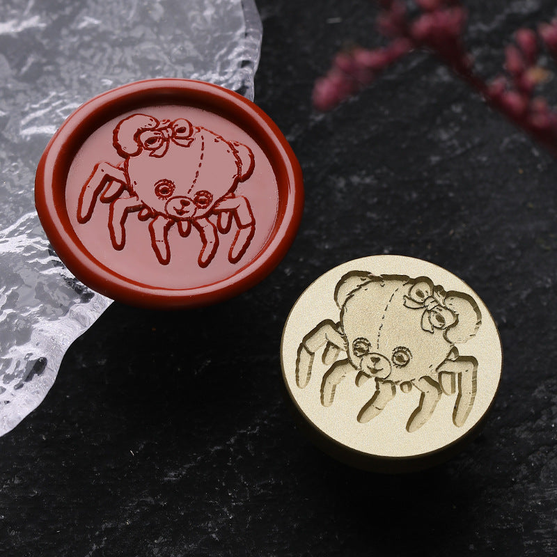 Gothic Series Engraved Wax Seal Stamps Brass Heads