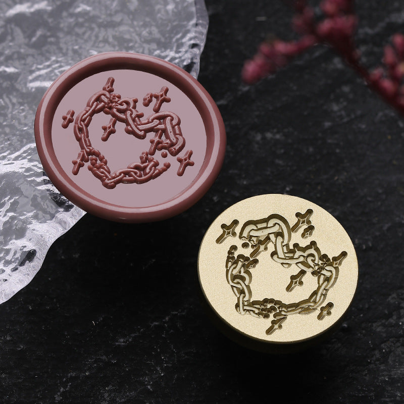 Gothic Series Engraved Wax Seal Stamps Brass Heads