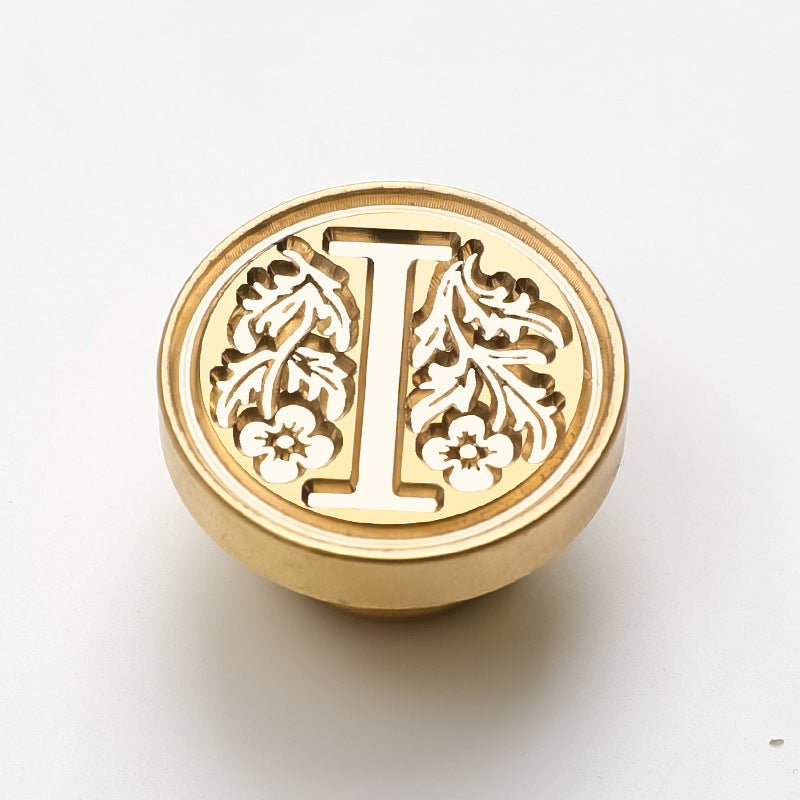 Rose Alphabet Series Brass Seal Heads