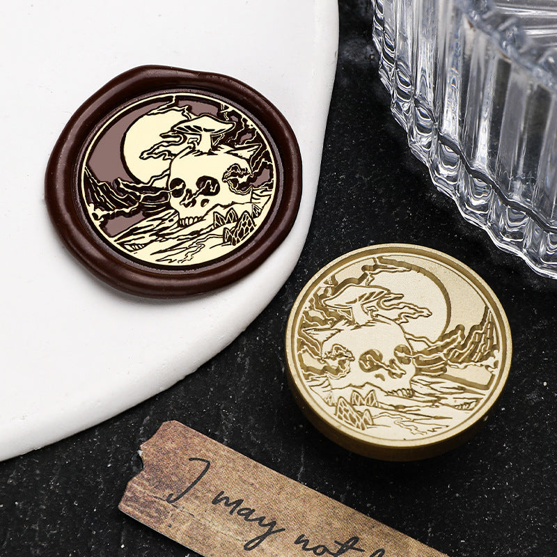 Gothic Series Engraved Wax Seal Stamps Brass Heads