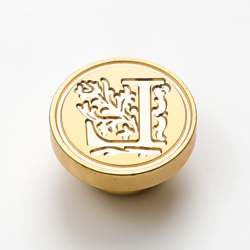 Rose Alphabet Series Brass Seal Heads