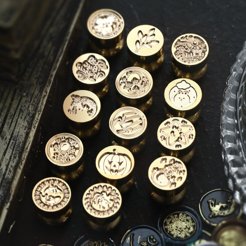 1.5cm Mini Brass Wax Seal Stamp Heads