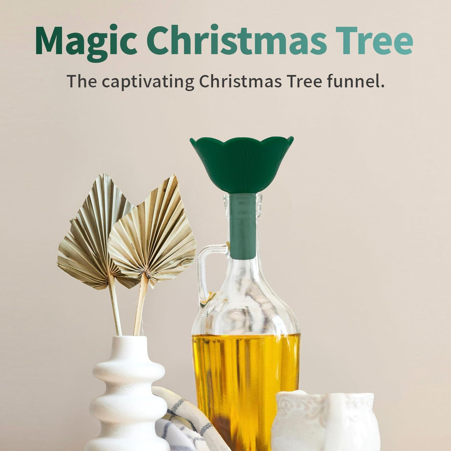 Christmas Tree Silicone Funnel Set