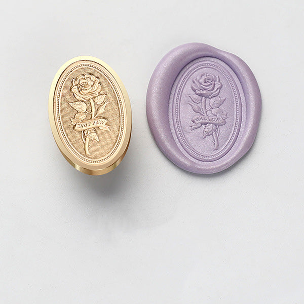 Engraved Brass Wax Seal Stamp Heads