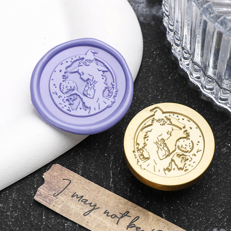 Gothic Series Engraved Wax Seal Stamps Brass Heads