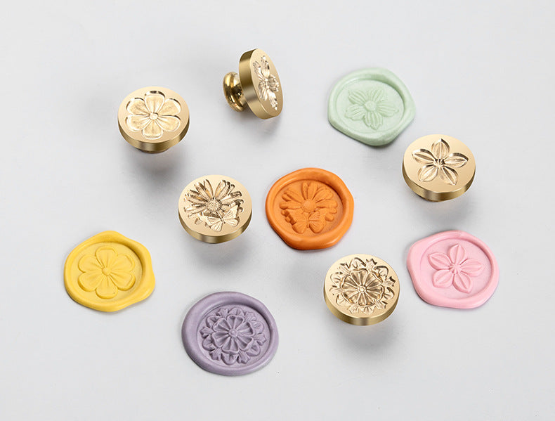 Engraved Brass Wax Seal Stamp Heads