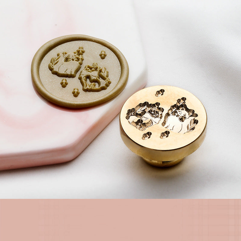 Adorable Animal Series Brass Wax Seal Stamp Heads