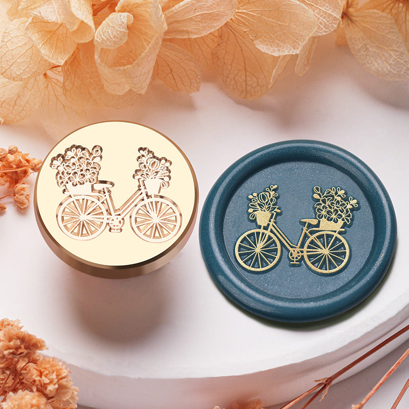 Floral Brass Wax Seal Stamp Heads