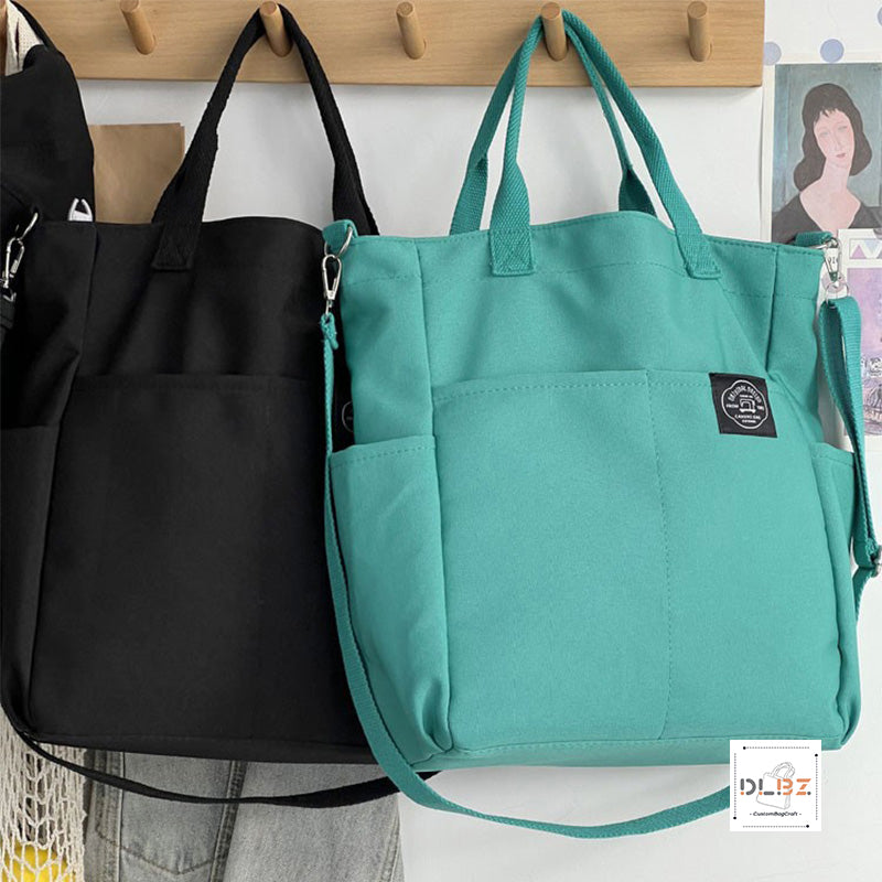 New Zipper Multi-Pocket Casual Single-Shoulder Crossbody Tote Bag