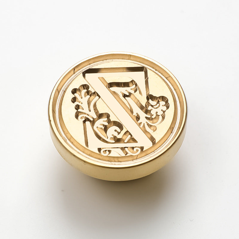 Rose Alphabet Series Brass Seal Heads