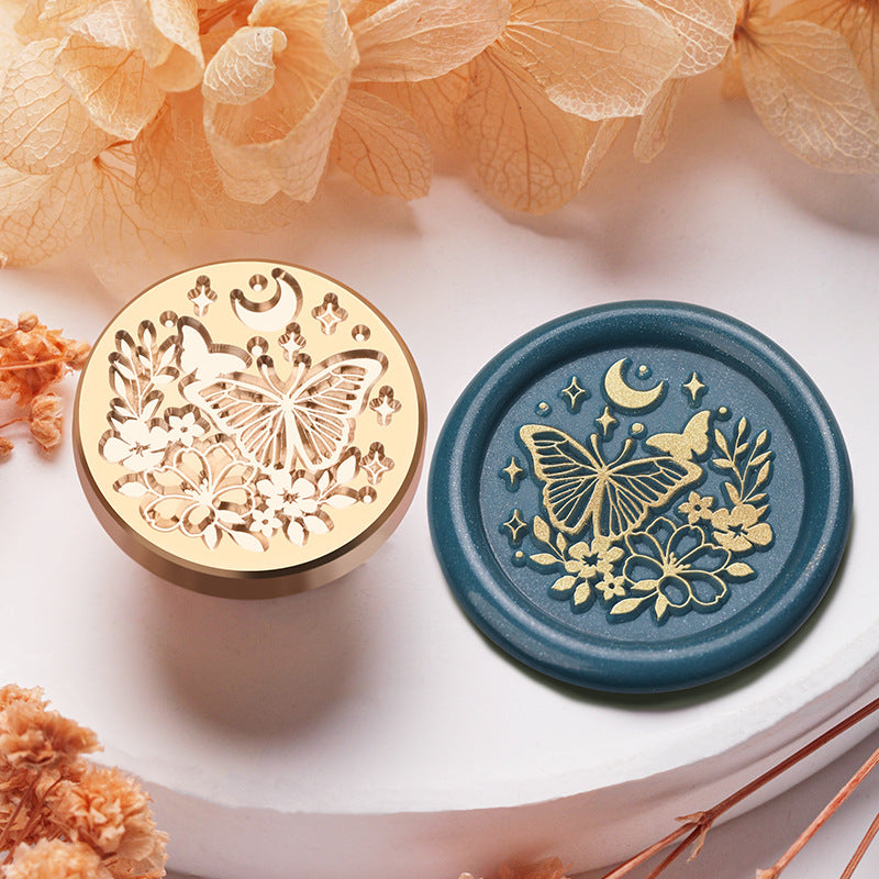 Floral Brass Wax Seal Stamp Heads