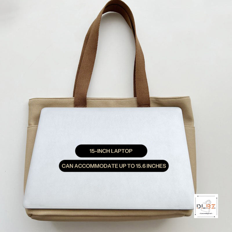 Thickened Casual Literary Canvas Tote Bag with a Minimalist and Versatile Design