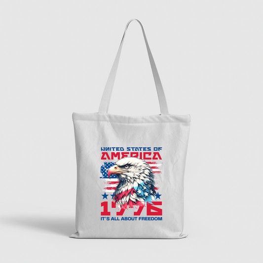 It's All About Freedom Tote Bag - United States of America 1776