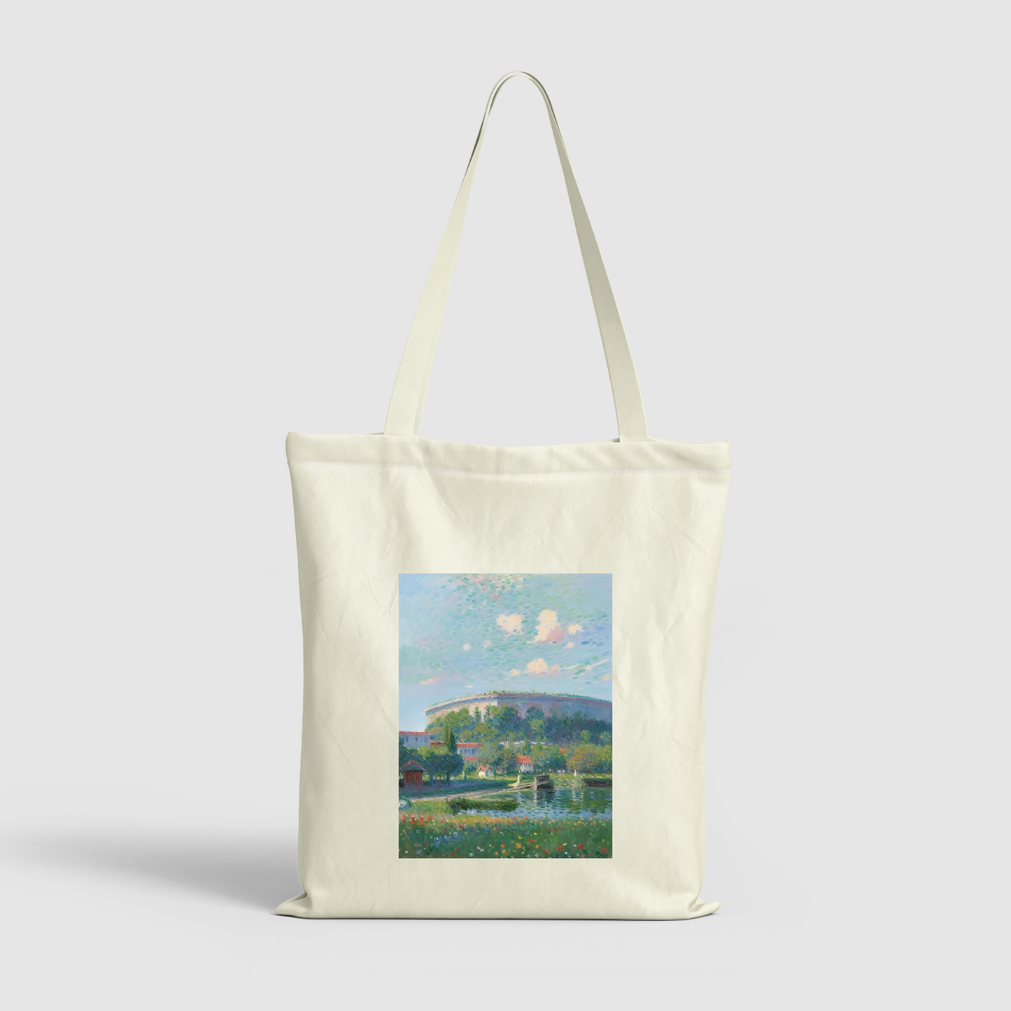 Scenic Park Pattern Canvas Bag