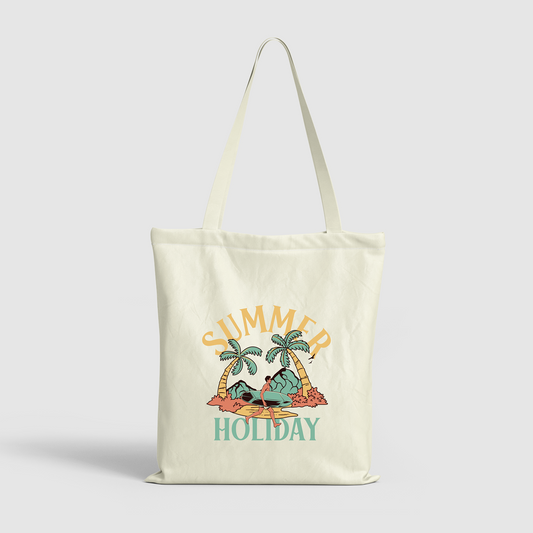 Paddleboarding-Themed Canvas Shopping Bag