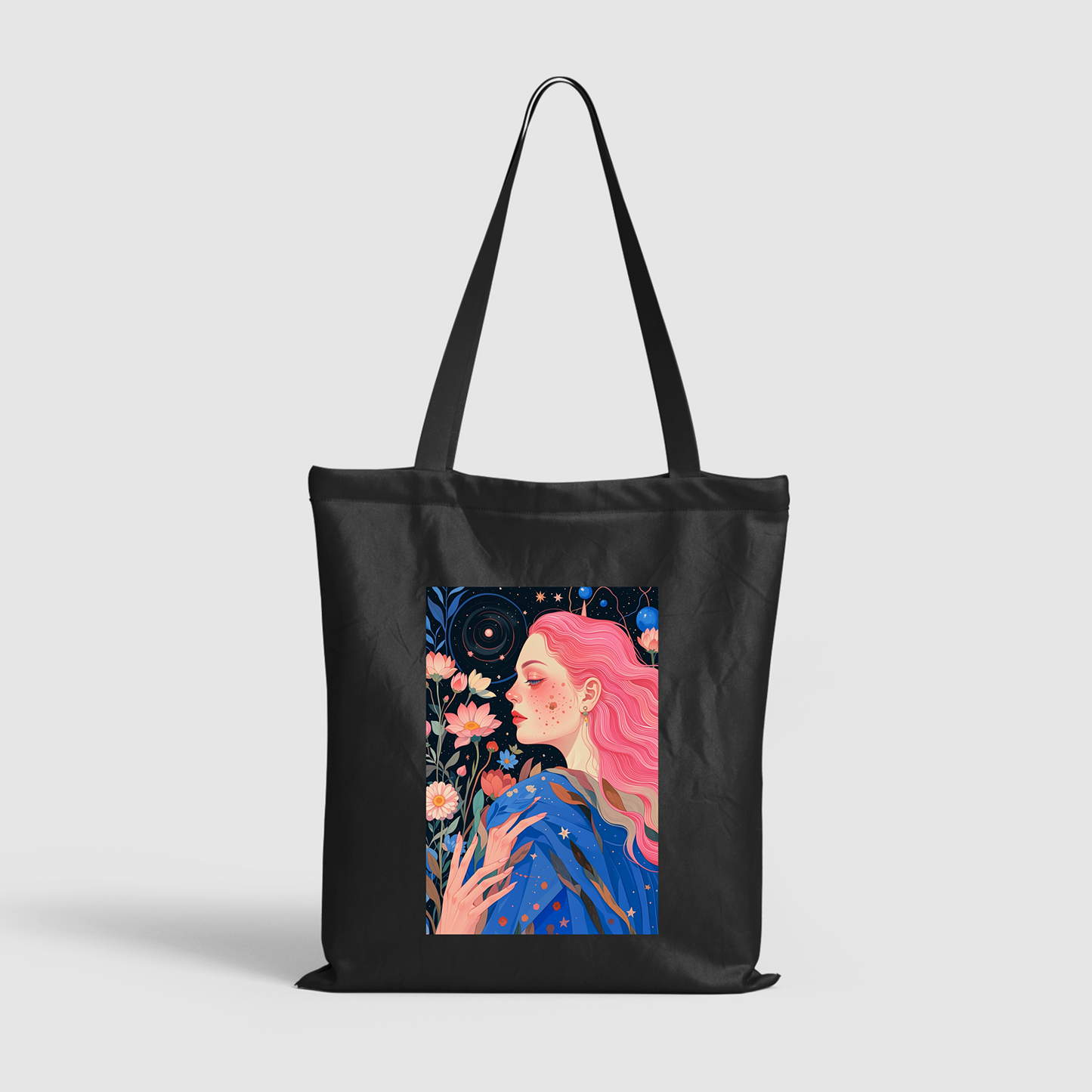 Pinkism Illustration Abstract Art Pattern Canvas Bag