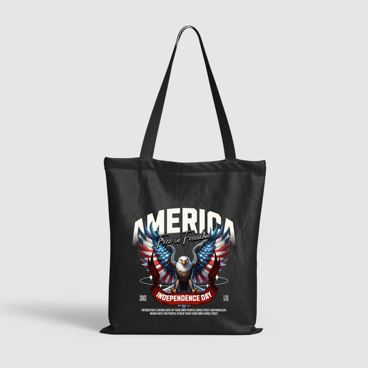 Patriotism Unleashed - American Independence Day Tote Bag