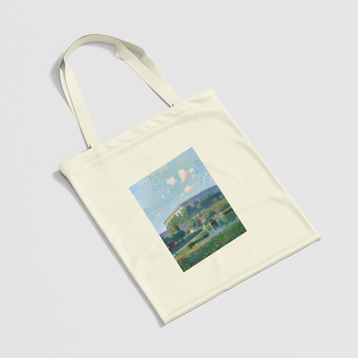 Scenic Park Pattern Canvas Bag