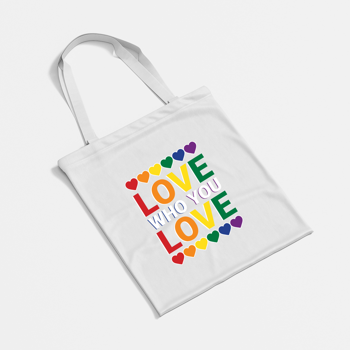 "LOVE WHO YOU LOVE" Pride Shopping Bag