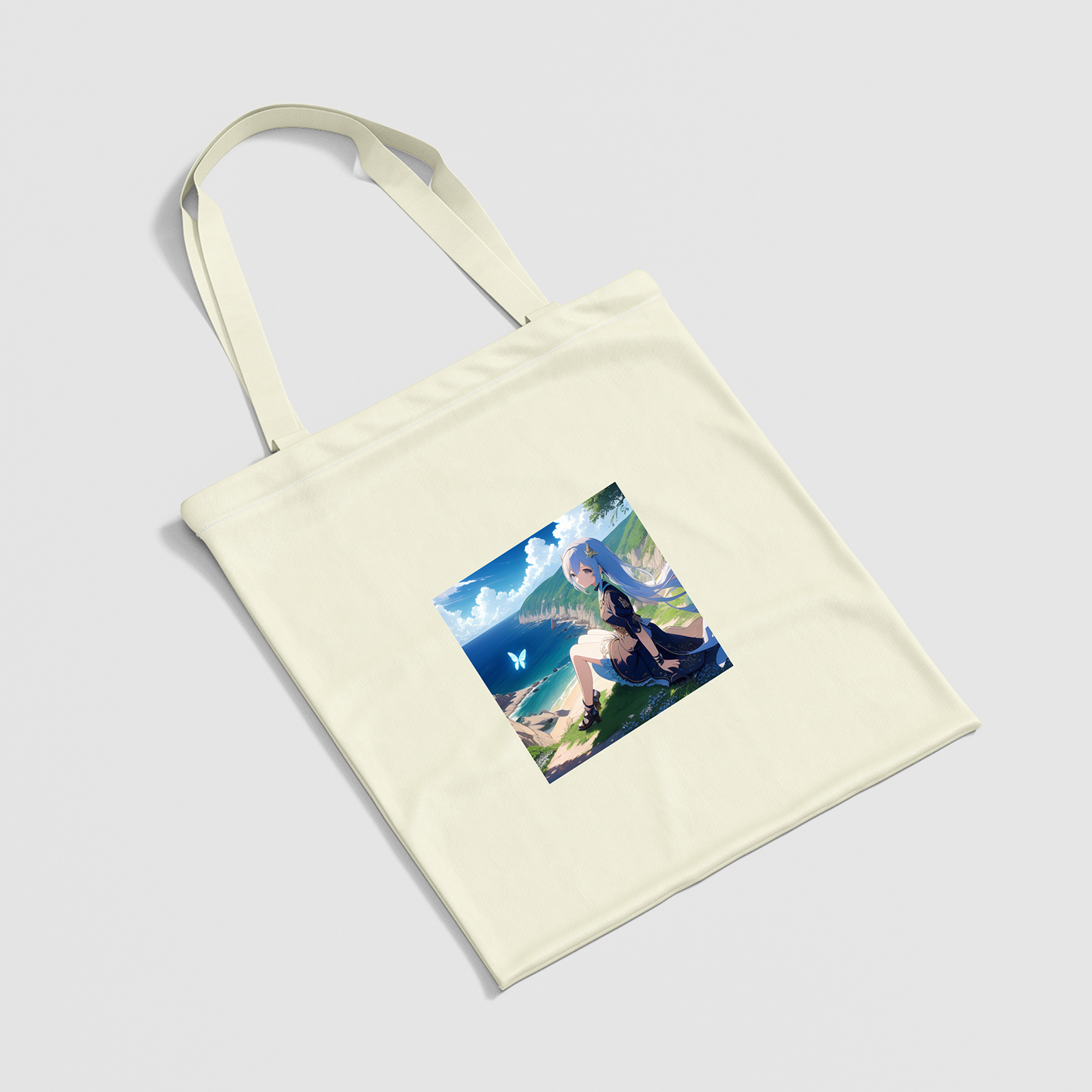 "Girl on the Cliff" Canvas Bag