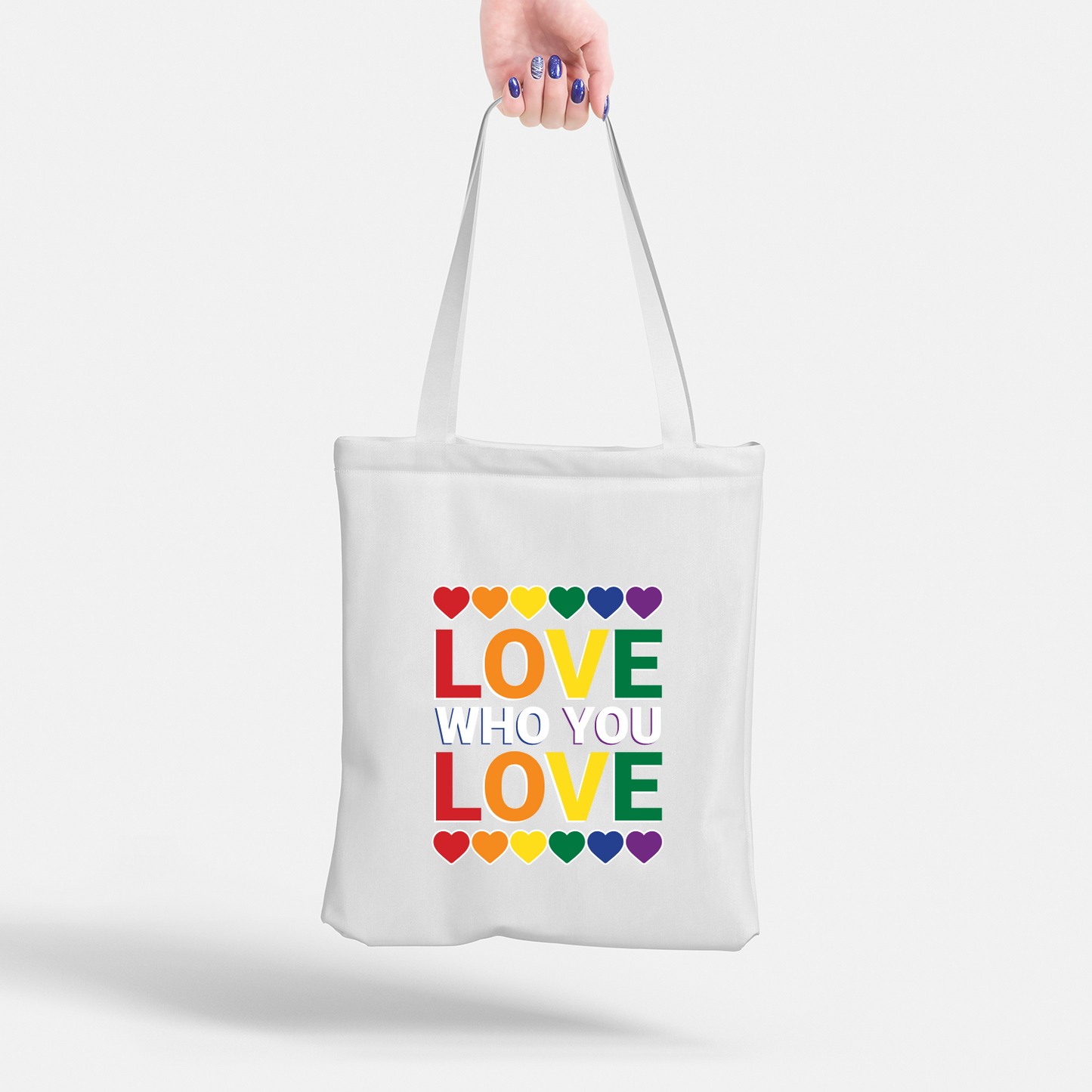 "LOVE WHO YOU LOVE" Pride Shopping Bag