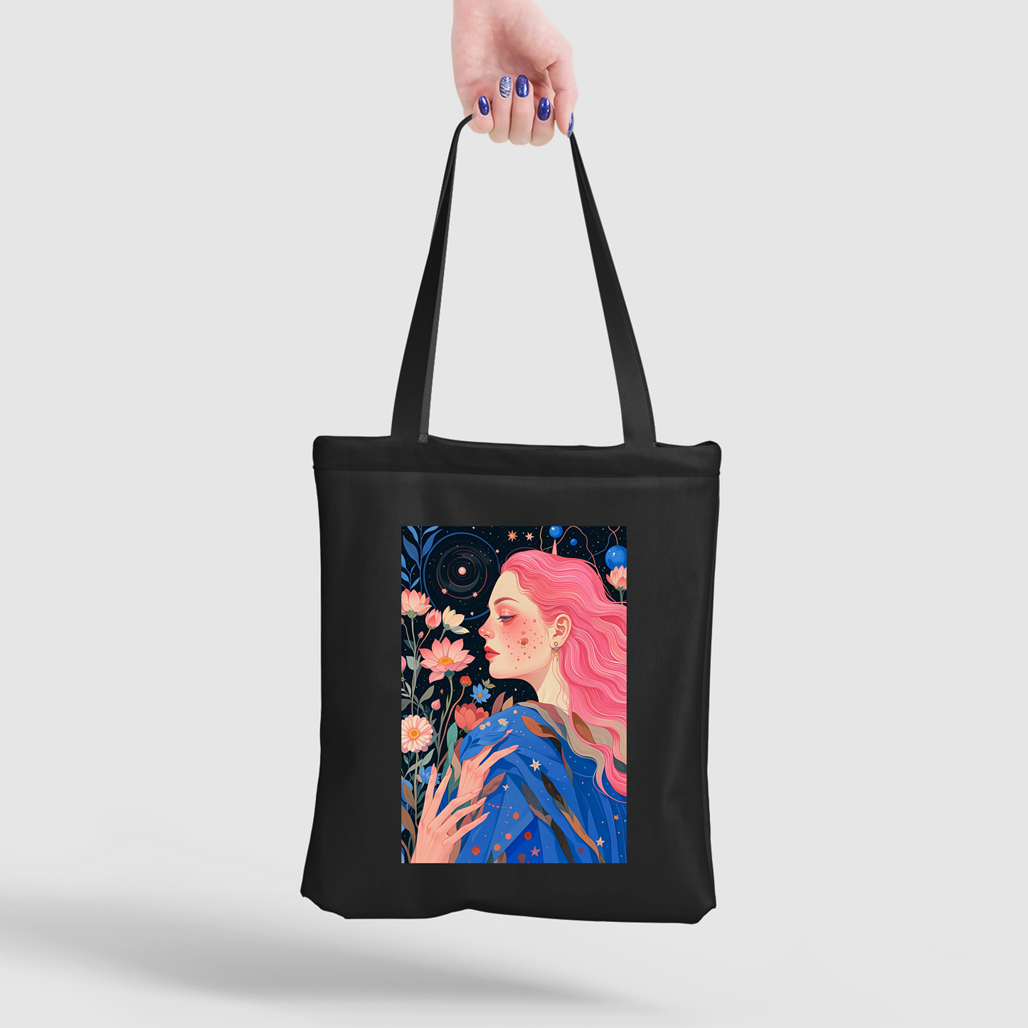 Pinkism Illustration Abstract Art Pattern Canvas Bag