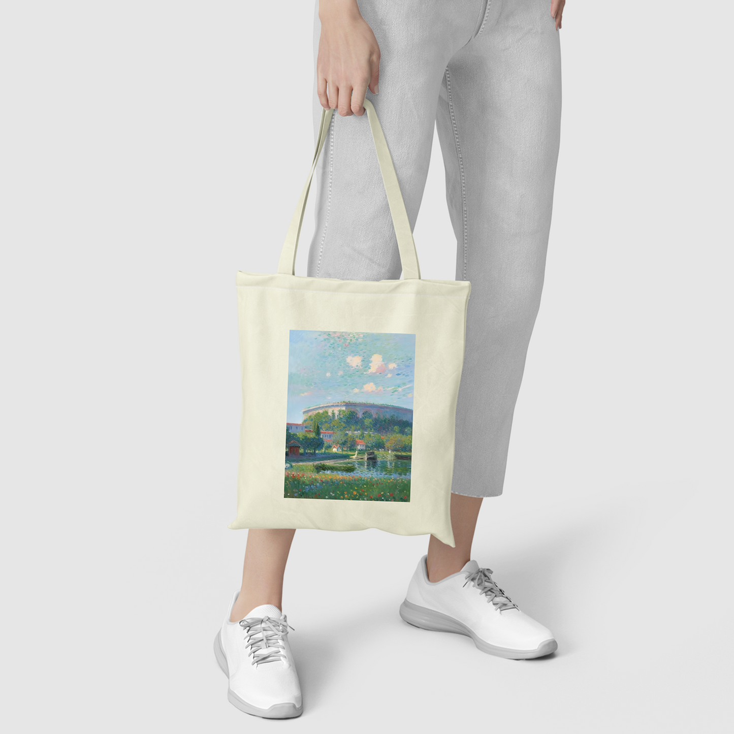 Scenic Park Pattern Canvas Bag