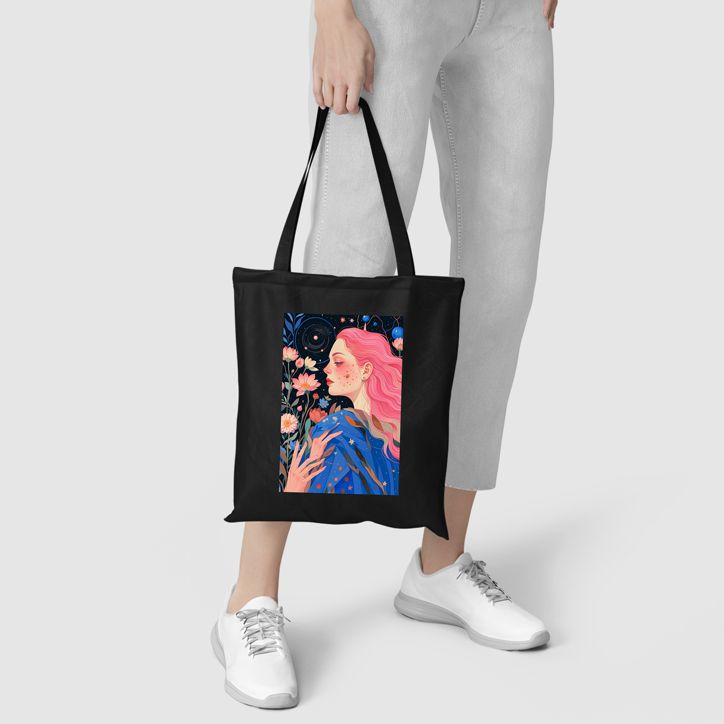 Pinkism Illustration Abstract Art Pattern Canvas Bag