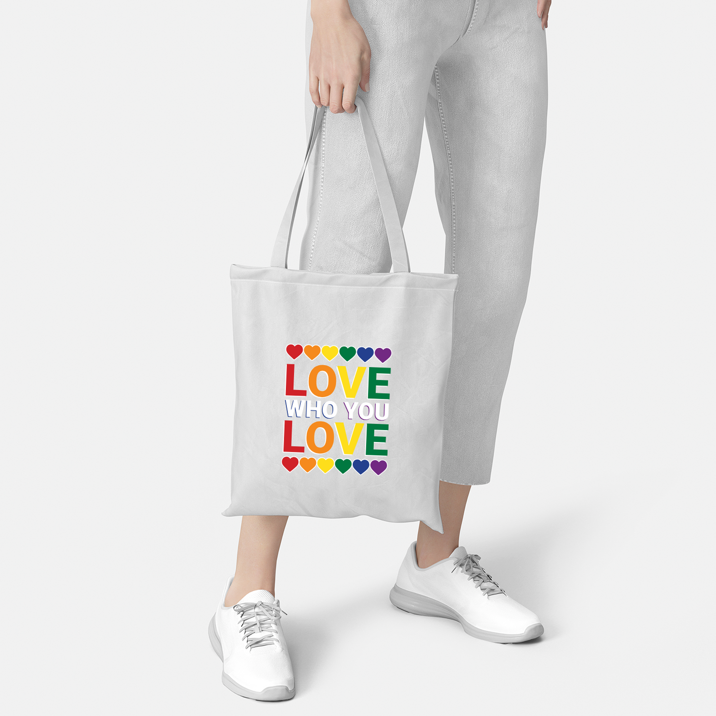 "LOVE WHO YOU LOVE" Pride Shopping Bag